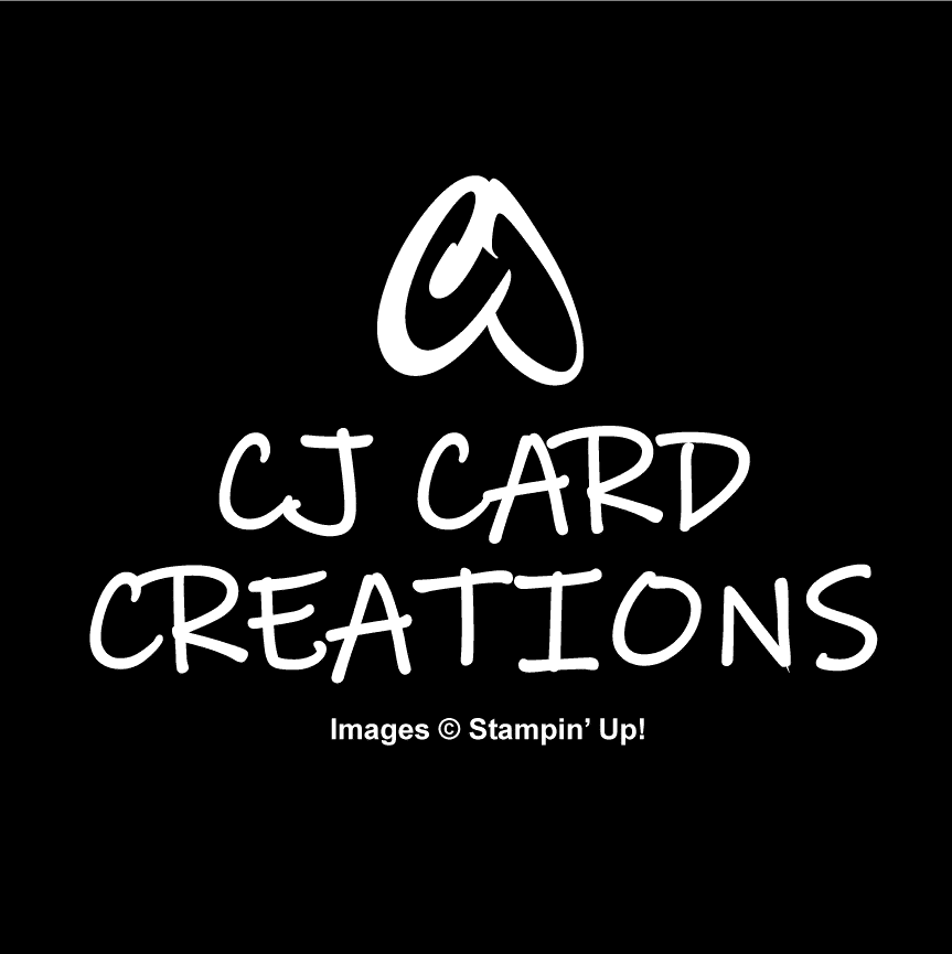 CJ Card Creations logo with white text on black background
